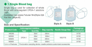  Disposable Single blood bag