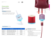 Disposable blood filter